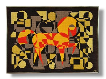 Mid-Century Needlepoint Artwork