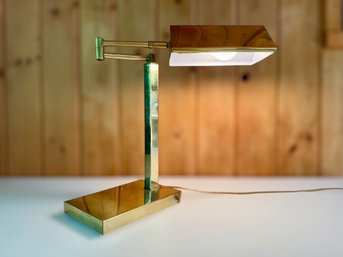 Vintage Adjustable Brass Desk Lamp