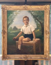Original Jules Pierlow Oil On Board Portrait