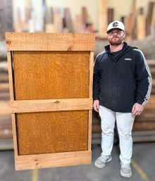 Late 19th C. Tiger Maple Wooden Top