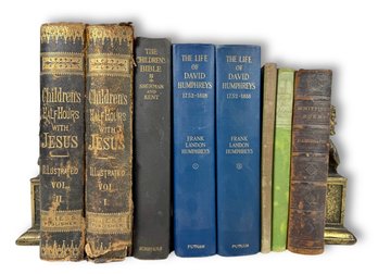 Grouping Of (8) Vintage & Antique Books