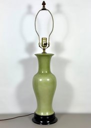 1960s Celadon Green Table Lamp