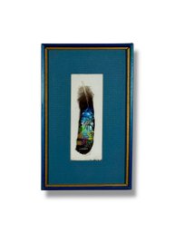 1992 Costa Rica - Hand-Painted Feather