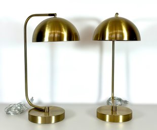 Pair Of Contemporary Brass Table Lamps
