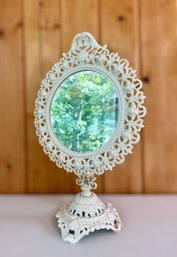 19th C. Cast Iron Vanity Mirror