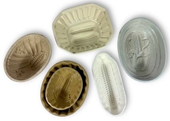 (6) 19th C. Baking Molds