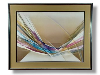 Framed 1970s Abstract Print