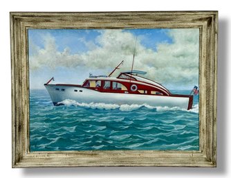 1955 Original Gabriel Luchetti Oil On Painting