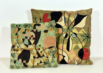 Mid-Century Miro Style Throw Pillows