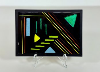 Contemporary Fused Glass Framed Artwork
