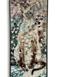 1965 Siamese Cat Expressionist Painting - Signed 'Ryder'