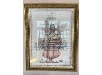 Framed Floral Decor Print