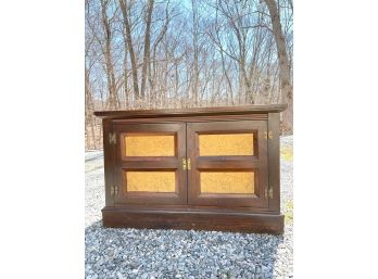 Slate & Brass 2-door Cabinet