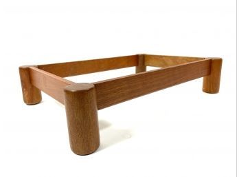 Solid Teak Pyrex Warming Stand