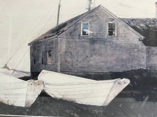 Andrew Wyeth、WITCH DOOR、希少画集画、新品高級額、額装付 Andrew Wyeth、WITCH DOOR、希少画集画、新品高級額、額装付