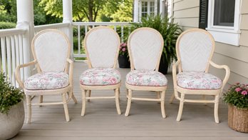 Vintage McGuire Furniture Style Rattan Dining Chairs