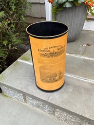 Metal Decoupage Wastepaper Basket Umbrella Stand