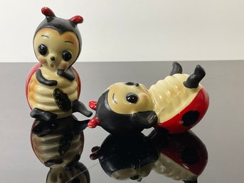 Vintage Josef Lady Bugs Figures