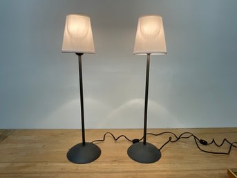 Tall Metal Candlestick Lamps