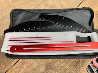 Stair Tread Template Tool Multifunctional Folding Tread Gauge Stair Measuring Ruler - NEW