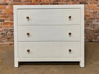 Bielecky Brothers Hand Made White Wicker Dresser