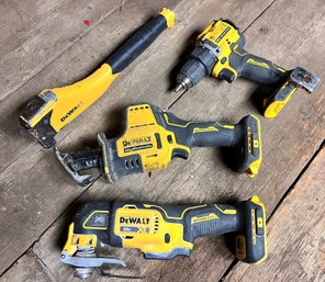 Four Dewalt Power Tools - No BatteryPacks/Chargers