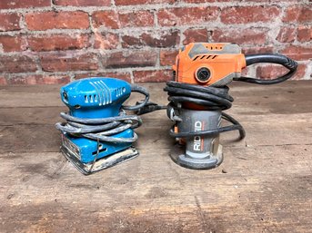 Makita Corded Sander And Rigid Router