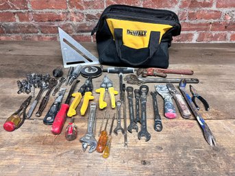 Dewalt Tool Bag With Assortment Of Tools For Every Trade