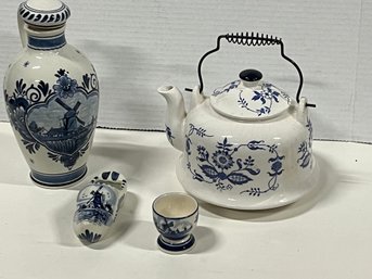 Lot Of Delft And Delft Style Ware