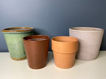 Four Ceramic Pots