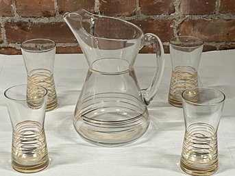 MCM Water Pitcher And Tumbler Set