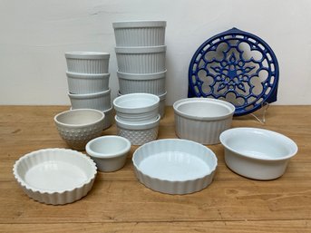 Souffle Dishes And Le Creuset Trivet