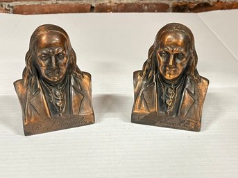 Pair Of Benjamin Franklin Banks Norwalk Conn Savings Society