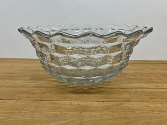 Large Vintage Fostoria American Punch Bowl