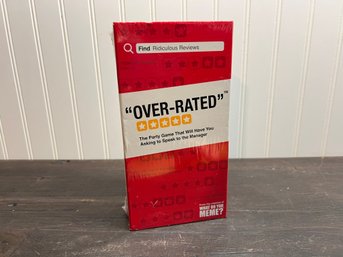 Over-rated Card Game NEW Stocking Stuffer
