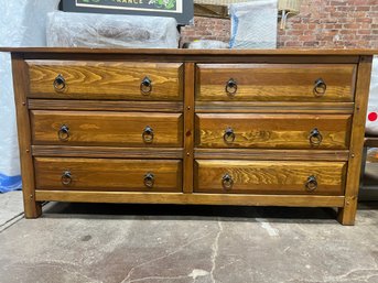 Rustric Six Drawer Dresser