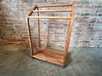 Teak Blanket Stand