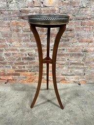 Tall Marble Top Plant Stand