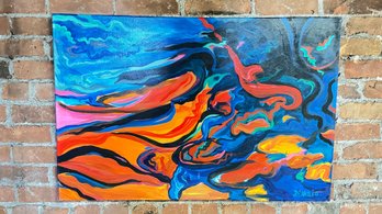 Alfred DiMaio Painting Acrylic On Canvas 24x36