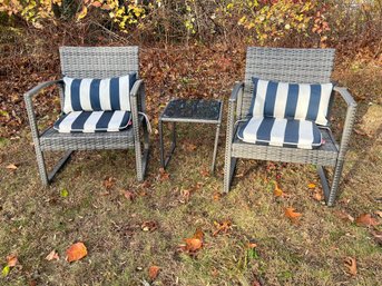 Two Chairs And Small Table