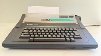 Vintage Sharp Pa-3000II Portable Electronic Intelliwriter Typewriter Working!