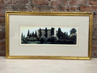 Framed Art Of Tuscan Villa Landscape