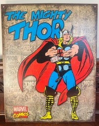 The Mighty Thor Metal Sign 12x16