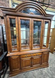 Sumter Cabinet Company Mecklenburg Atrium Crown Two Piece China Hutch