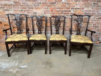 American Chippendale Carved Mahogany Dining Room Chair