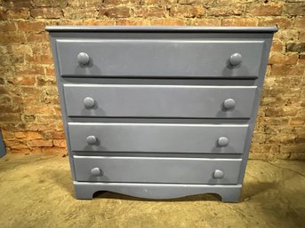 Four Drawer Grey/Blue Dresser