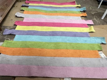 Nuloom Cine Kids Striped Multicolor Abstract Area Rug - Needs Cleaning And Flattening. 7.6x9.6