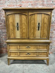 MCM Gentleman's Chest Armoire By Dixie Furniture Company
