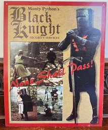 Monty Python Black Python Metal Sign 12x16