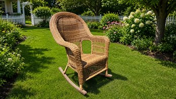 Resin Wicker Rocker 1 Of 2
